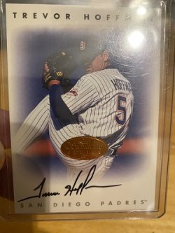 1996 Leaf sig series trevor hoffman