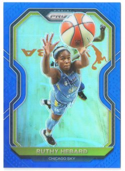 2021 Panini Prizm WNBA Prizms Blue Ruthy Hebard