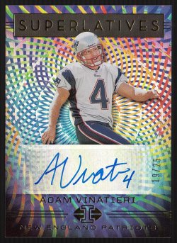 2020 Panini Illusions Superlatives Autographs Adam Vinatieri