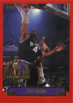 1999-00 Topps MVP Promotion Chris Webber