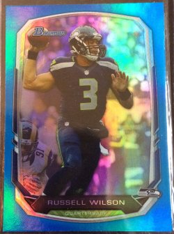 2013 Bowman Bowman Blue Foil Russell Wilson
