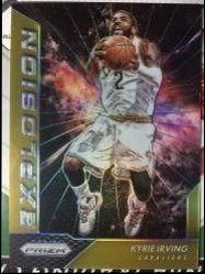 2016-17  Prizm Kyrie Irving Explosion Gold 2/10 Jersey #d