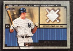 2002 Fleer Showcase Baseballs Best Memorabilia #19 Jason Giambi Base