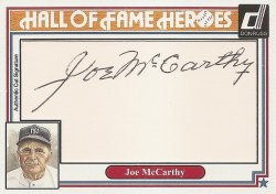 2015  Custom Hall of Fame Heroes Autographs Joe McCarthy