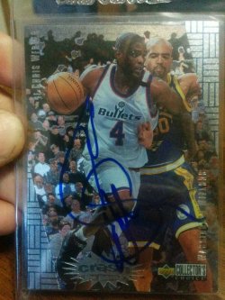 1996-97 Upper Deck Collectors Choice Chris Webber Auto