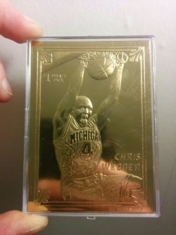 1994 Bleachers Chris Webber 23kt Gold RC 3725/10,000