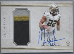 2015 Topps Definitive Collection Mark Ingram Definitive Autograph Patch