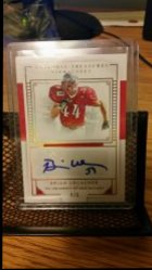 2016 Panini College national treasures  Brian urlacher auto 4/5