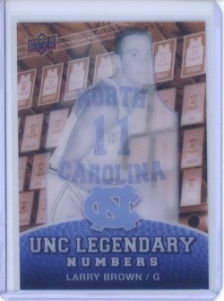 2010-11 Upper Deck North Carolina Larry Brown Legendary Numbers