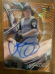 2016 Topps hi tek orange curt schilling
