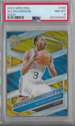 2023-24 Panini Spectra Spectracular Debut Gold Allen Iverson #ed 6/10