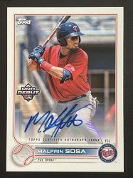 2022 Topps Pro Debut Malfrin Sosa
