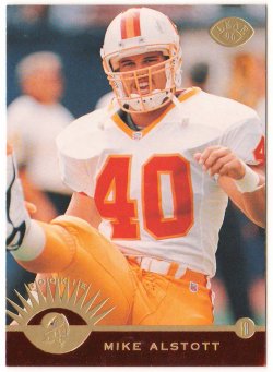 Mike Alstott football card (Purdue Boilermakers) 1996 Upper Deck