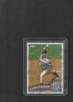 2011 Topps TOPPS CHROME STEPHEN STRASBURG XFRACTOR