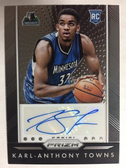 2015-16  Prizm Karl-Anthony Towns RC Auto
