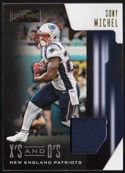 2018 Panini Playbook X�s & O�s Jerseys Sony Michel