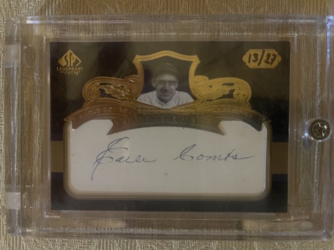 FS: 2007 SP Legendary Cuts EARLE COMBS cut auto /27 (1927 NY Yankees ...