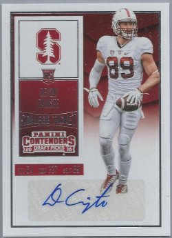 2016 Panini Contenders Draft Picks Devon Cajuste College Ticket Autograph