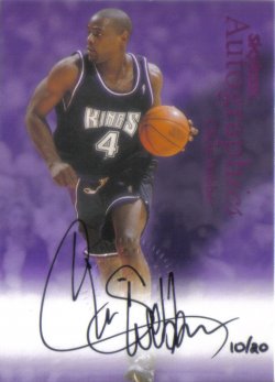 1999-00 Skybox Premium Autographics Century Marks Rack Packs Chris Webber #ed 10/20