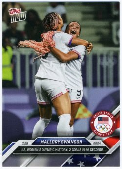 2024 Topps Now Olympics Mallory Swanson