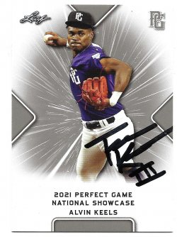 2021 Leaf Perfect Game TTM Alvin (Tre) Keels 4/6/26