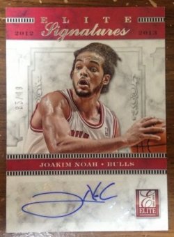 2012 Panini Elite Joakim Noah Elite Signatures Auto /49