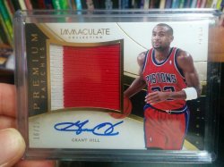2013-14 Panini Immaculate Grant Hill AU/2clr Patch #16/25