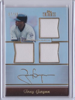 Tony Gwynn Donruss Prime Cuts Jersey Card 99/99