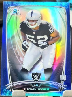 2014 Bowman Chrome Khalil Mack Rookie Bubbles Refractor