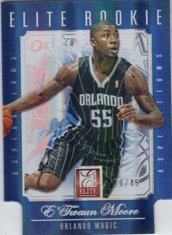 2012-13 Panini Elite ETwaun Moore Aspirations RC