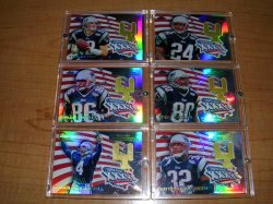 2002 Topps Chrome Superbowl Goalpost Relics Set 1-6