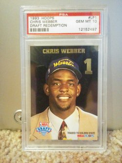 1993-94 NBA Hoops Draft Redemption Chris Webber PSA 10 Gem Mint