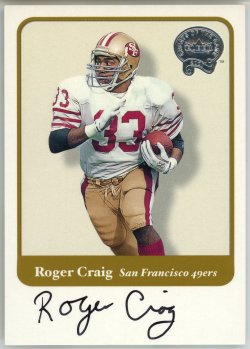 2002 Fleer Throwbacks Greats of the Game Autographs Roger Craig