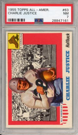 1955 Topps All-American Charlie Justice