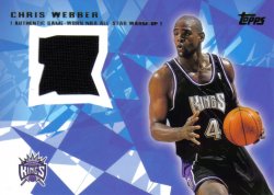 2001-02 Topps All-Star Remnants Chris Webber
