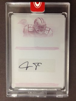 2008  National Treasures Jonathan Stewart Magenta Printing Plate Auto 1/1