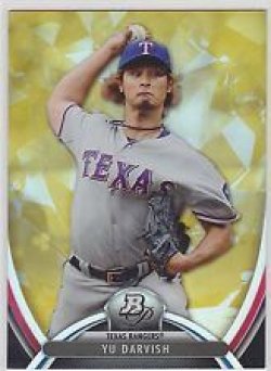    Yu Darvish Gold 2013 Bowman Platinum Parallel Card # 56