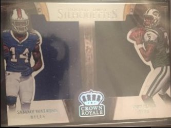 2014 Panini Crown Royale Rookie Dual Silhouettes Sammy Watkins Tajh Boyd Dual Relic 87/99 RC