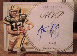2015 Topps Definitive Collection Legendary Autograph Collection Aaron Rodgers