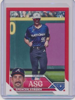    Spencer Strider 2023 Topps Update 2023 All Star Game Red /10