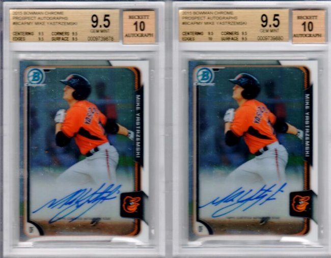 2015 Bowman shops Chrome Mike Yastrzemski Auto RC