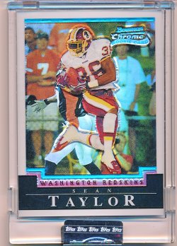    Sean Taylor 2004 Bowman Chrome Uncirculated White Refractor RC PR 210