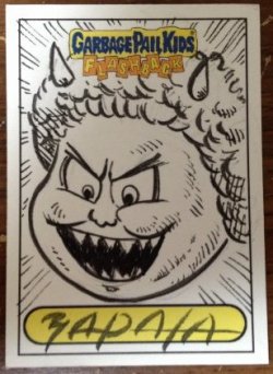  Topps Garbage Pail Kids Flashbacks Sketch Card 1/1