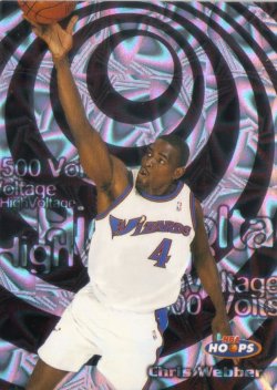 1997-98 Skybox Hoops High Voltage 500 Chris Webber #ed 405/500