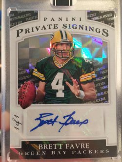 2015 Panini Black Box Brett Favre Private Signings Uncirculated 