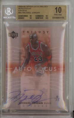2004-05 Upper Deck Trilogy Auto Focus Crystal #MJ Michael Jord