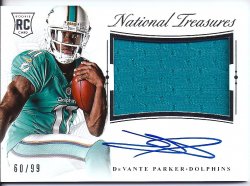 DeVante Parker Signed Jersey - 2015 Panini Spectra Orange Neon