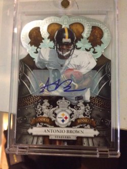 2010 Panini Crown royal Antonio brown rookie auto