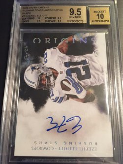 2016 Panini Origins Ezekiel Elliott RC auto 1/1 Holy Grail