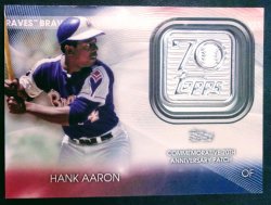 2021 Topps 70th Anniversary Patch Hank Aaron